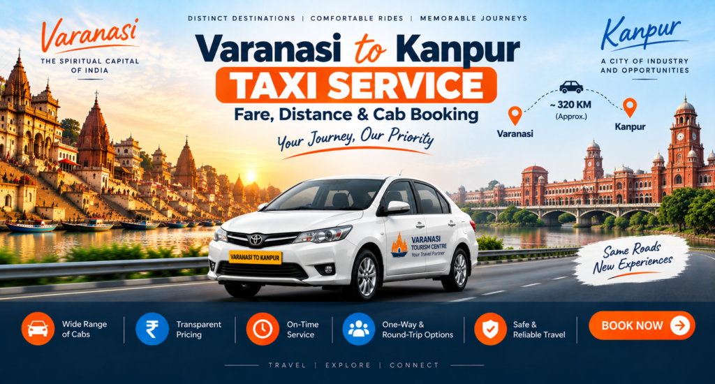Varanasi to Kanpur Taxi Service