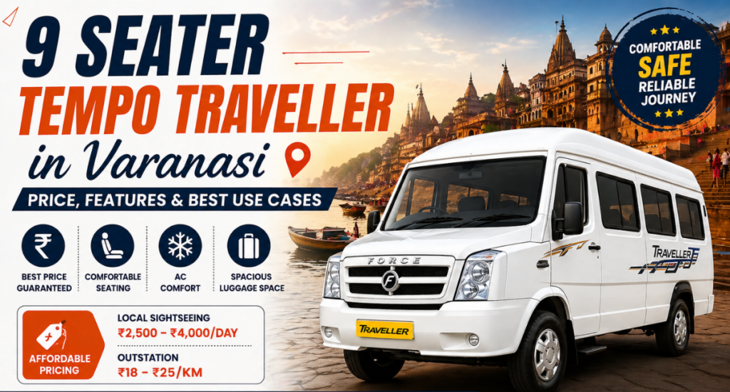 9 seater tempo traveller