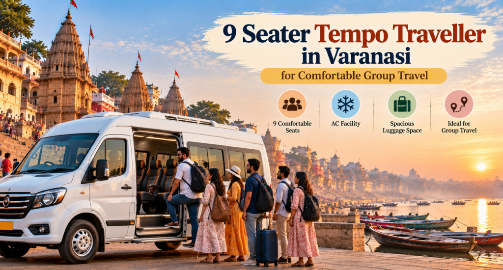 9 Seater Tempo Traveller in Varanasi