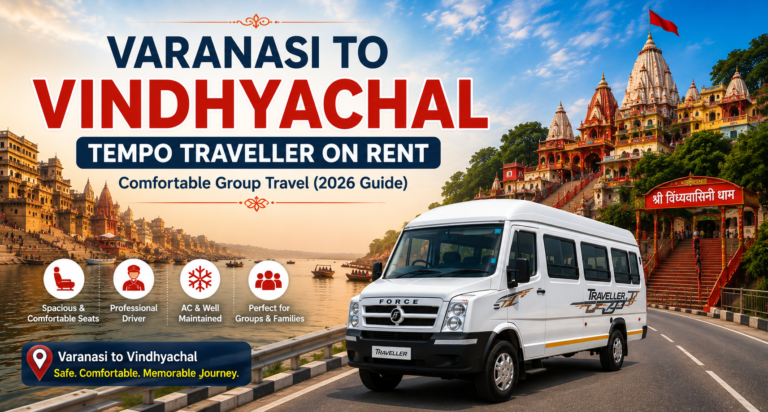 Varanasi to Vindhyachal Tempo Traveller