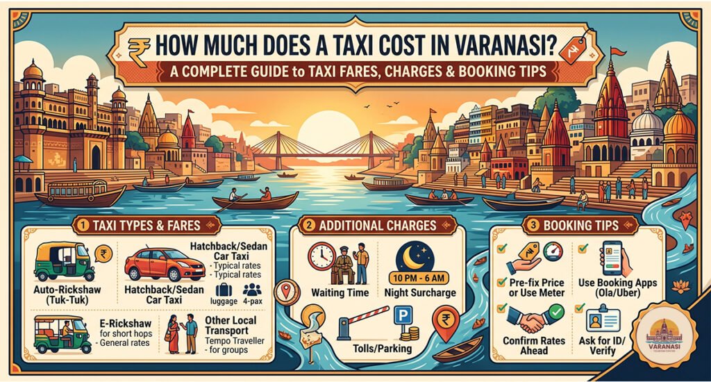 How Much Does a Taxi Cost in Varanasi? A Complete Guide to Taxi Fares, Charges & Booking Tips