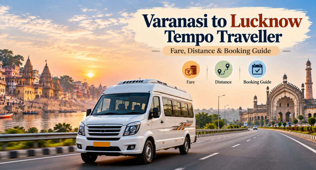 Varanasi to Lucknow Tempo Traveller