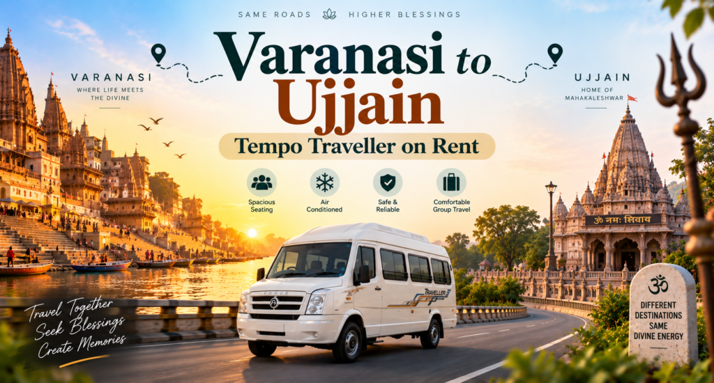 Varanasi to Ujjain Tempo Traveller
