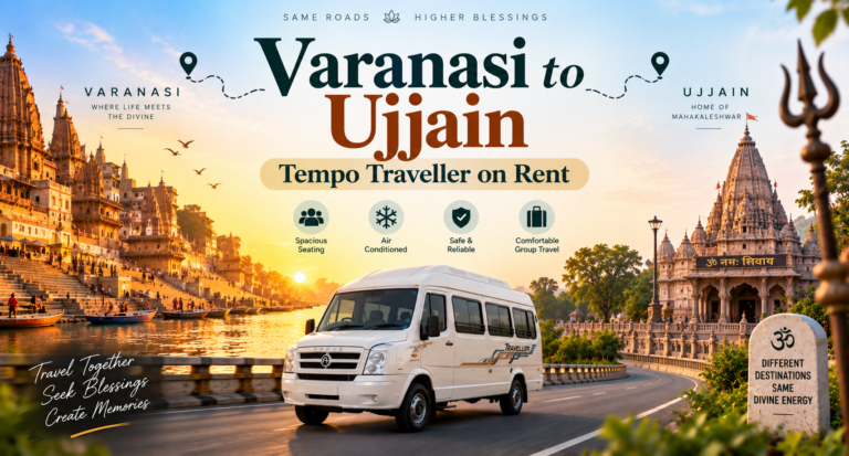 Varanasi to Ujjain Tempo Traveller