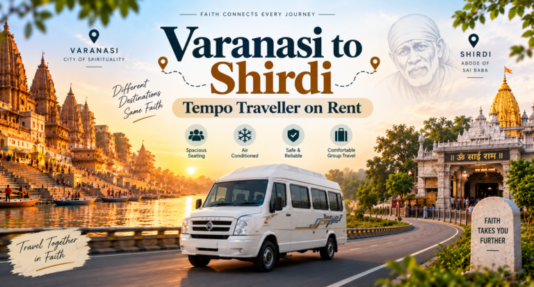 Varanasi to Shirdi Tempo Traveller
