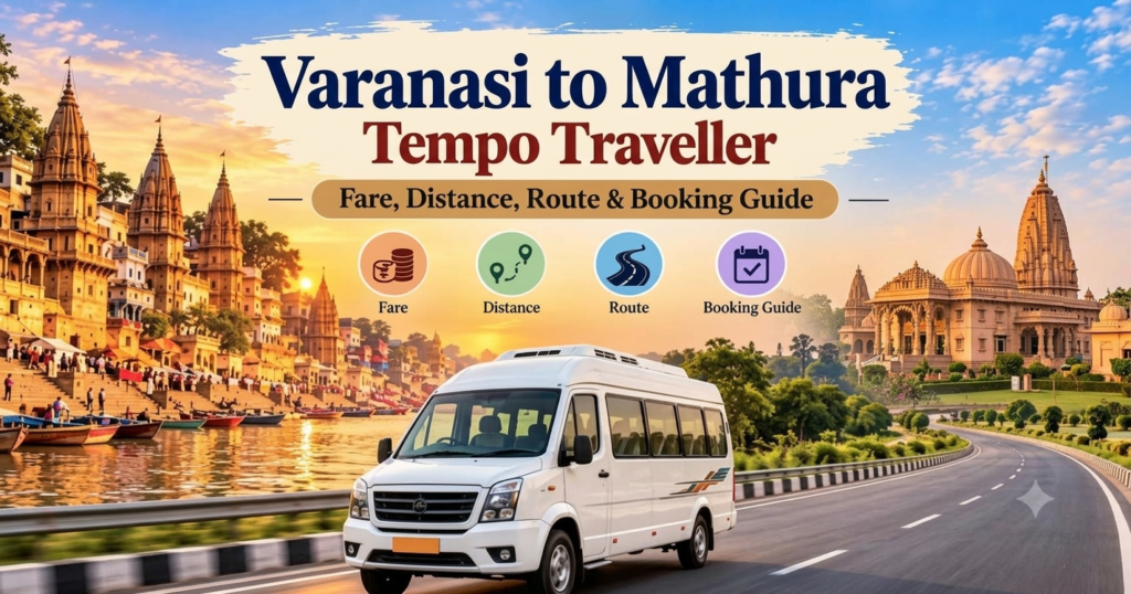 Varanasi to Mathura Tempo Traveller