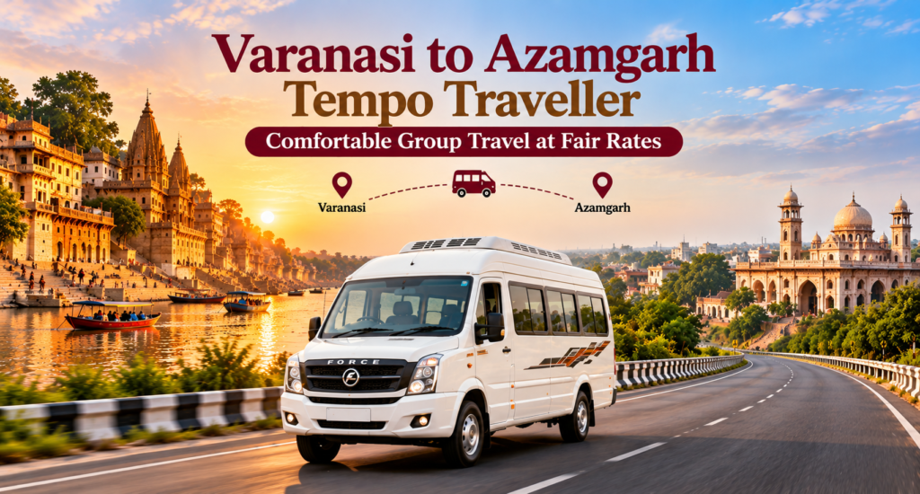 Varanasi to Azamgarh Tempo Traveller