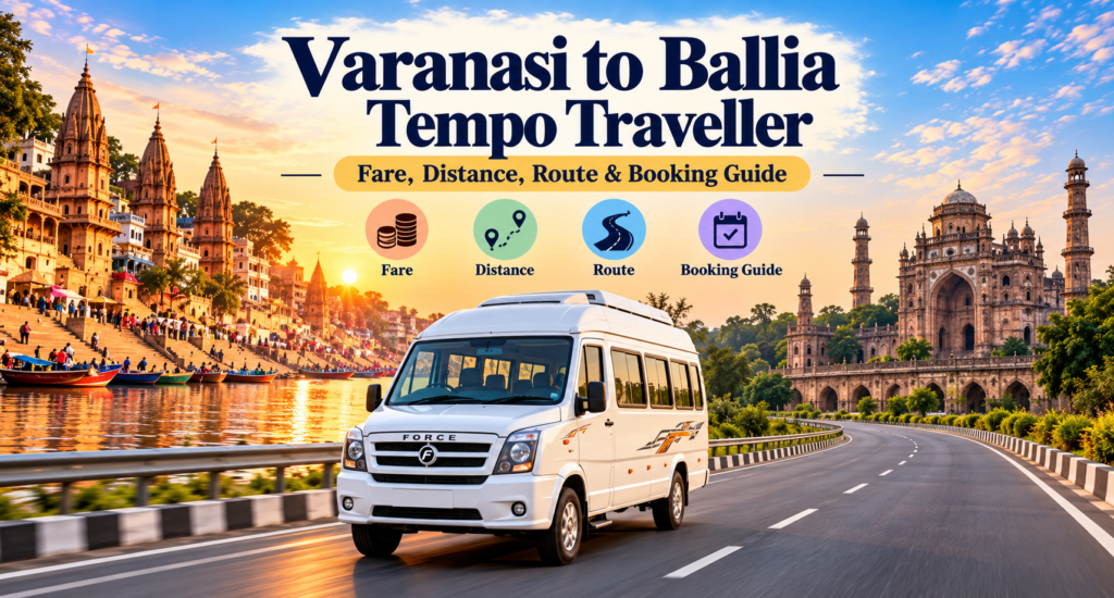 Varanasi to Ballia Tempo Traveller