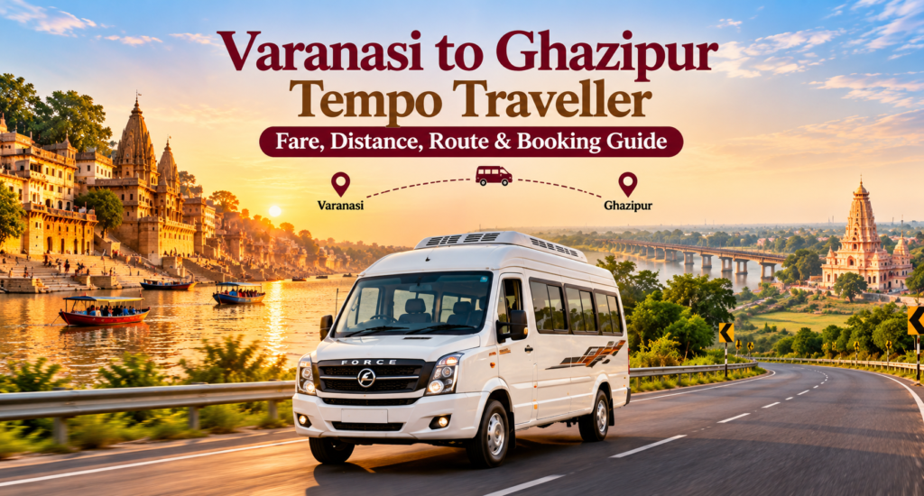 Varanasi to Ghazipur Tempo Traveller