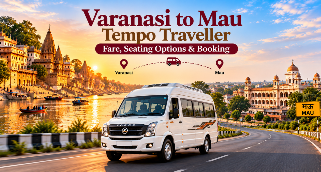 Varanasi to Mau Tempo Traveller