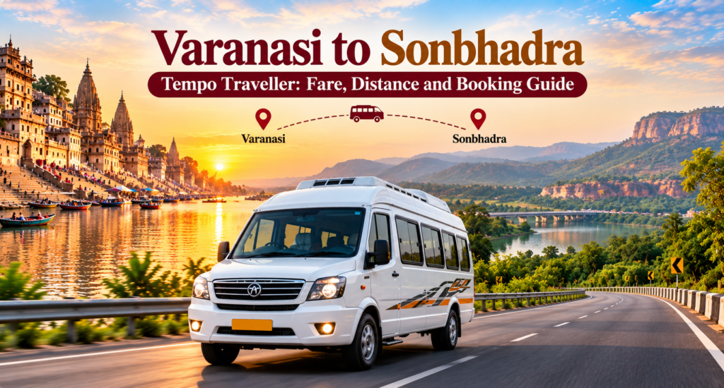 Varanasi to Sonbhadra Tempo Traveller